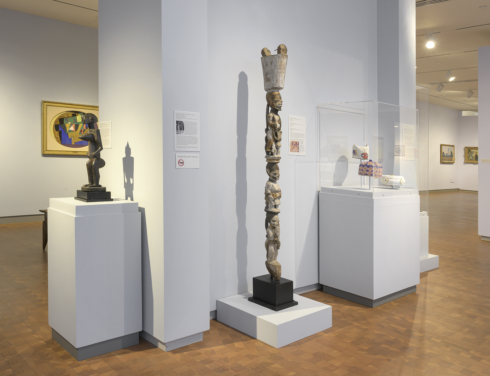 Another view of the 3rd floor Gallery, showing a variety of statues 