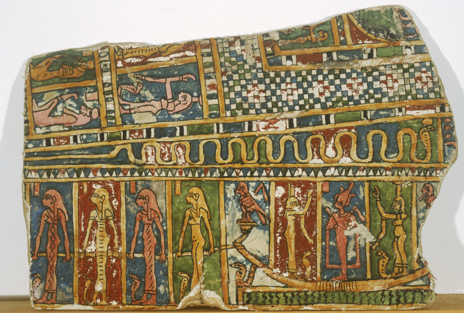 Fragment of cartonnage mummy cover