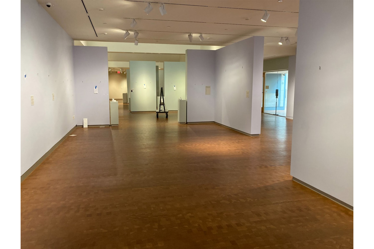 image of the third floor of the art museum completely empty