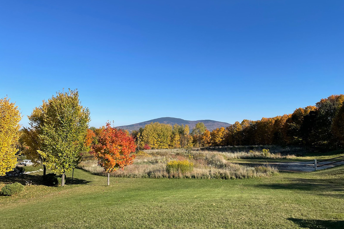 "The View of Mt. Kearsarge from the Colby-Sawyer Ceramics Studio"