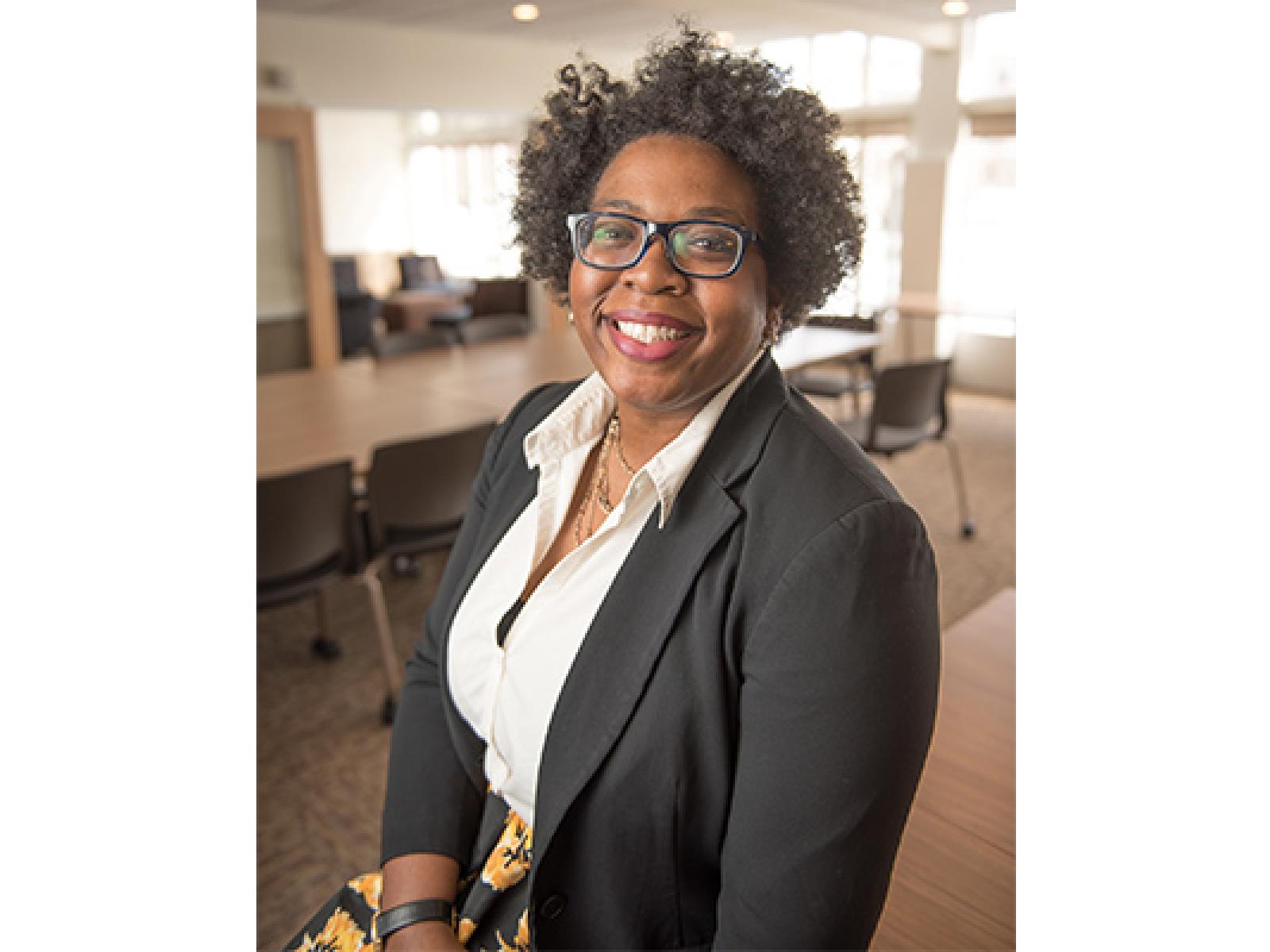 Photo of Whitley Hadley, Smith College director of multicultural affairs