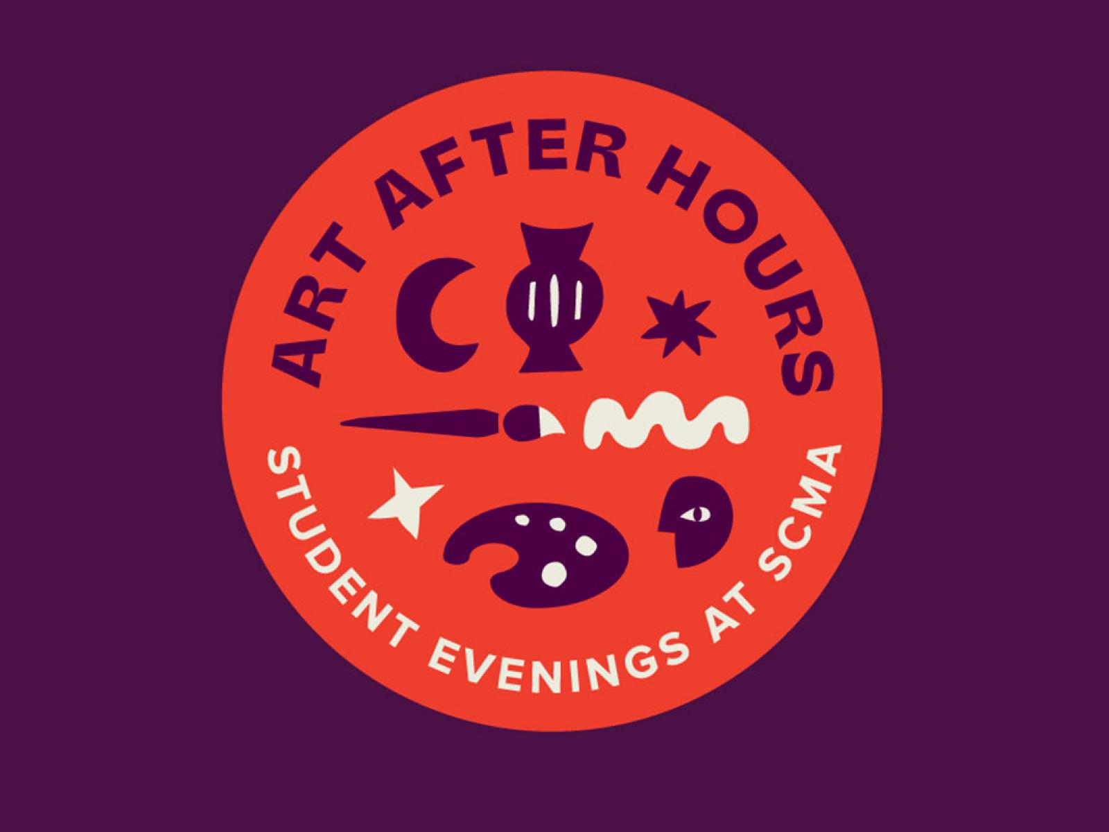 Art After Hours circular graphic