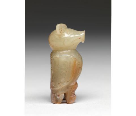 Unknown, Chinese. Jade Owl. Shang Dynasty (17th-11th century BCE). Jade.