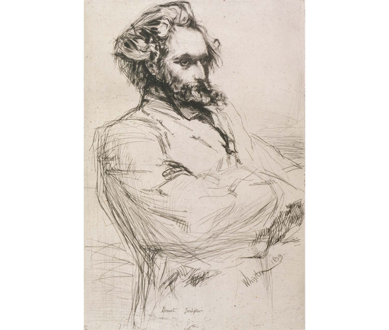 portrait of bearded man with arms folded across chest